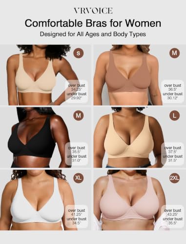Image of Deep V Jelly Bras for Women Wireless Push Up Bralette Seamless Supportive