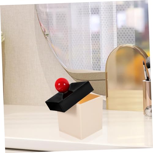 Caja de discos de algodón acrílica PRETYZOOM para baño y dormitorio 4