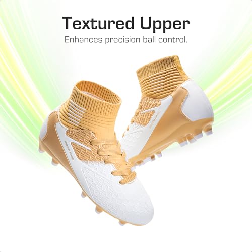 Image of DREAM PAIRS Boys Girls Soccer Football Cleats Shoes(Toddler /Little Kid /Big Kid)