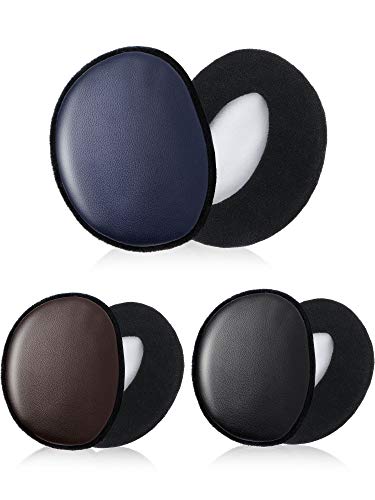 3 Pairs Bandless Ear Muffs Winter Ear Covers Warm Ear Warmers for Men Women Cold Weather (Large)