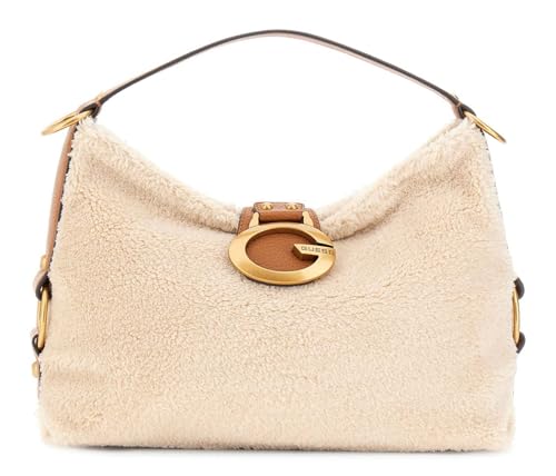 Sac à épaule GUESS Camden Shoulder Bag chic écru et marron pour femme