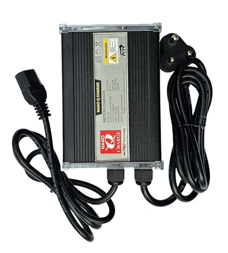 Image of 60V 6AMP Aluminium Heavy Duty Lithium Battery Charger for E-Bikes, Cut-Off Voltage 67.2V. with LED Percentage Indication, Over Load and Over Heat Protection.