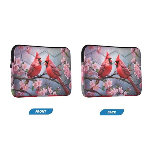 Funda para portátil 13-14 pulg con diseño de pájaro cardinal miniatura 2