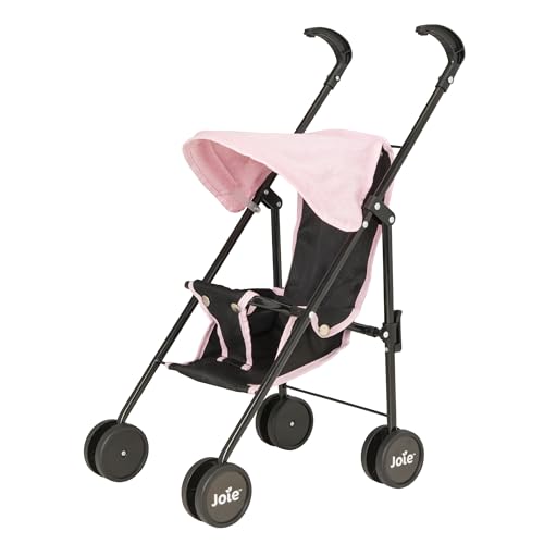 Joie Mini Puppenwagen | Kinderwagen in Schwarz & Pink | Baby Puppenwagen...