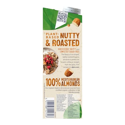 Alpro Bio Mandeldrink ohne Zucker – 8 x 1 l