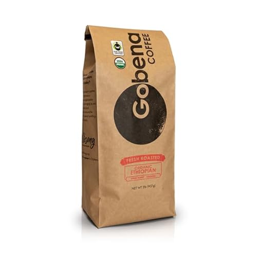 Fair Trade Organic Ethiopian Yirgacheffe Ground Dark Roast Coffee
