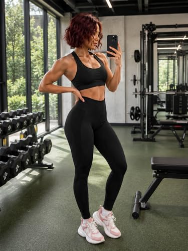 Image of YEOREO Boost Amplify Leggings for Women Seamless Scrunch Leggings | High Waist, Scrunch, Yoga, Athletic