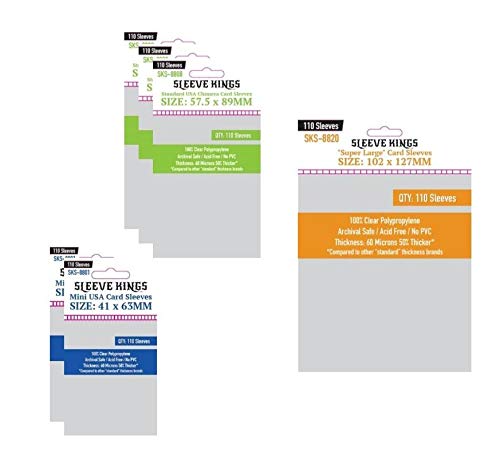 Arkham Horror Third Edition Compatible Sleeve Bundle (8808 X 3 + 8802 X 2 + 8820 X 1)