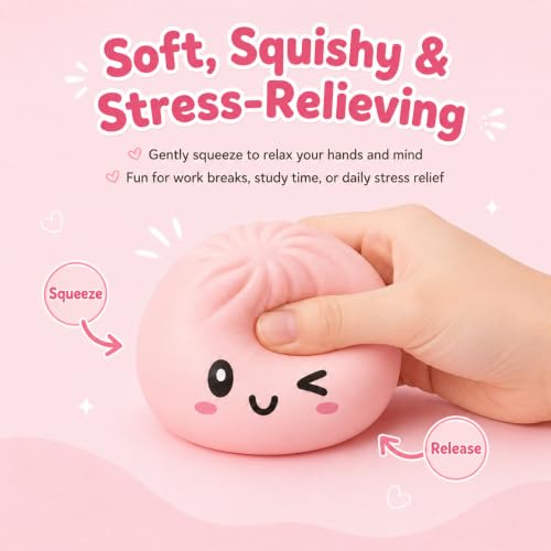 Dumpling Squishies, Dumpling Mystery Box, Colorful Dumplings Stress Balls Fidget Sensory Toy, for Adults,Suitable for Office Workers to Release Stress and Negative Emotions — view 3