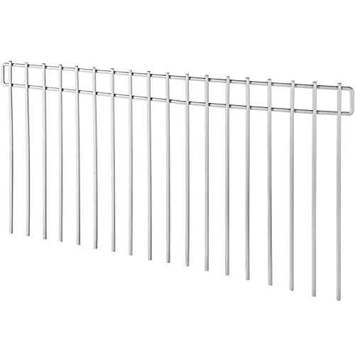TMEE Animal Barrier Fence 10in X 32in No Dig Metal Garden Fence Landscape Edging Border Panel for Dog Rabbit Pet Ground Defense Rustproof Galvanized Steel for Outdoor Patio Lawn, 10 Pack