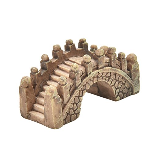 BESTIM INCUK Miniature Fairy Garden Bridge Ornament DIY Dollhouse Garden Decor Home Decoration
