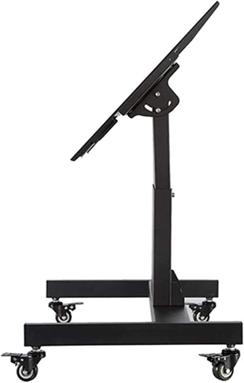 Support TV Roulant Support TV réglable au Sol avec Fonction d'inclinaison Écran TV Mobile pour téléviseurs 3270 Pouces Solution de Divertissement à Domicile Stable élégante