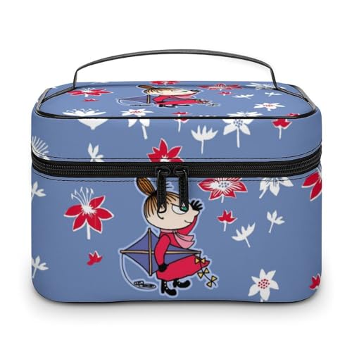 ムーミン リトルミイ 化粧ポーチ メイクボックス 化粧品収納 洗面用具ポーチ コスメポーチ バニティー 大容量 旅行用 自宅用 収納ケース トラベルバッグ かわいい 萌えグッズ キャラクター かわいい アニメ グッズ 便利 人気 出張 プレゼント