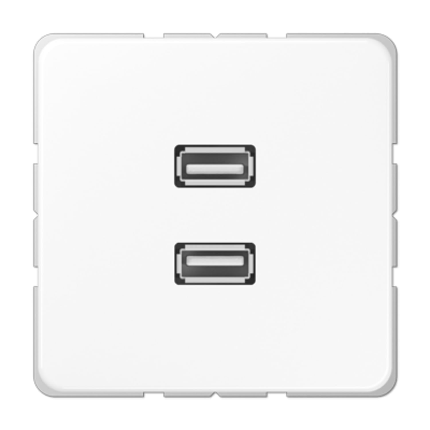 Carte 2 x USB Jung macd1153ww blanc alpin idéale pour cuisine et bureau
