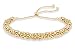 MiaBella 18K Gold Over Sterling Silver Italian Byzantine Adjustable Bolo Link Chain Bracelet for Women 925 Handmade in Italy