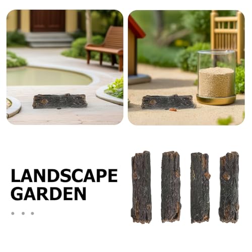 Jardin miniature d'exception : mini souches d'arbres aux détails de sculpture parfaits
