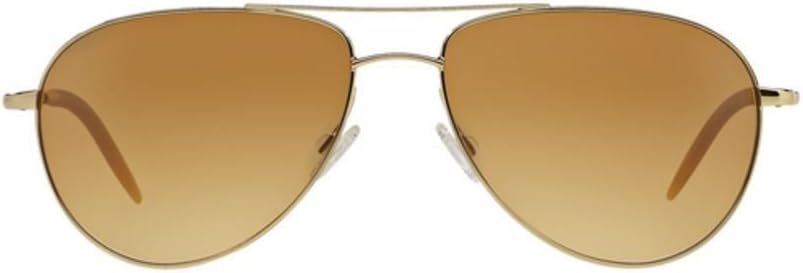 Oliver Peoples New OV1002 S 524251 BENEDICT Gold/Chrome Amber Sunglasses