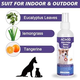 Aomig Spray Repellente per Cani, 200ml Disabituante per Cani Spray, Gatti Cani Spray Amaro Spray, Spray correttore per Animali Domestici, Spray Addestrativo Disabituante Gatti per Proteggere i Mobili
