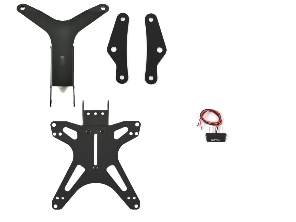 PORTATARGA SPORTIVO REGOLABILE compatibile con PIAGGIO BEVERLY 300/400 2021-2024 | SEPTAR (PORTATARGA)