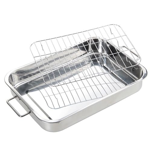 Bandeja para asar lasaña rectangular profunda de 16.5x12.6x2.6 fácil de limpiar 7
