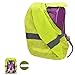 Willingood Regenschutz Rucksack für Grundschulkinder, 18-25L, Kompatibel mit Ergobag, Scout, Satch, Universelle Wasserdicht Regenhülle mit Reflektierendes Band, Elastische Kanten(Neon Grün)