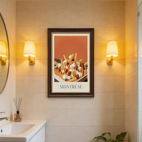 Affiche poutine Montréal cadeau idéal pour fan du Canada - 7