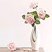 Mocoosy 50Pcs Artificial Roses Flowers, Blush Pink Roses Artificial Flowers Foam Fake Roses with Stem for Wedding Bridal Bouquets Party Centerpieces Artificial Flowers Crafts DIY Home Decoration