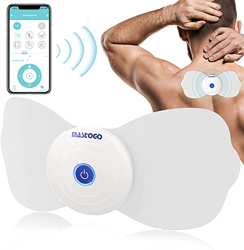 Mastogo Wireless Tens & Ems Unit Back Pain Relief Massager - App Controlled Bluetooth Ems Muscle Stimulator Machine For Back Shoulder Leg Neck Pain Relief #TOP13