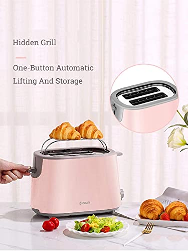 HYLK Profession Toaster, 2 Scheiben Toaster, 7 Geschwindigkeitsverstellung, Verbreiteterbrottrog, EIN-Knopf-Bedienung… – Bild 3
