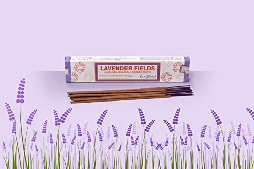 Giftbrit(Pack Of 12X15 Sticks)Stamford Organic Lavender Fields Masala Incense Sticks|Natural Compound Aromatic Fragrance|Ideal For Meditation,Spiritual Healing,Prayers,Positivity,Aromatherapy Gift Set #TOP1