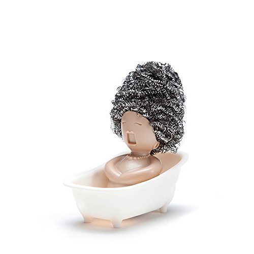 Hojo Soap Opera Dish Scrubber Holder Kitchen Sink Sponge Steel Wool Peleg Design Organiser