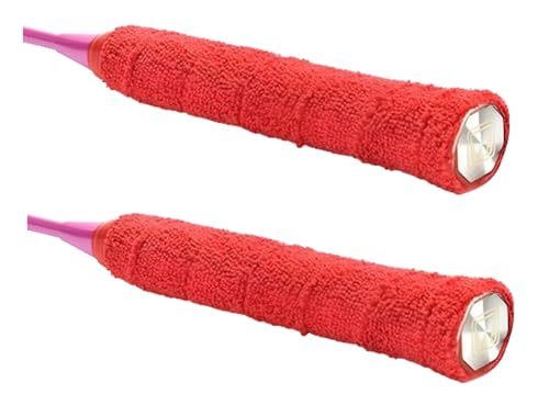 ACERS Badminton Racket Grip Pack of 2 Cotton Towel Overgrip (Pack of 2 Red) (B0D9TWX3C6) Amazon Price History, Amazon Price Tracker