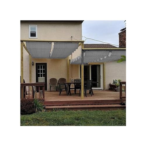 Auvent rétractable anti-UV en PEHD perméable pour une fraîcheur durable