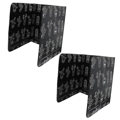 LOLIPPYY 2 Piezas Placas Protectoras Salpicaduras Aceite Aluminio para Cocina Gas con Diseño y Aislamiento Térmico