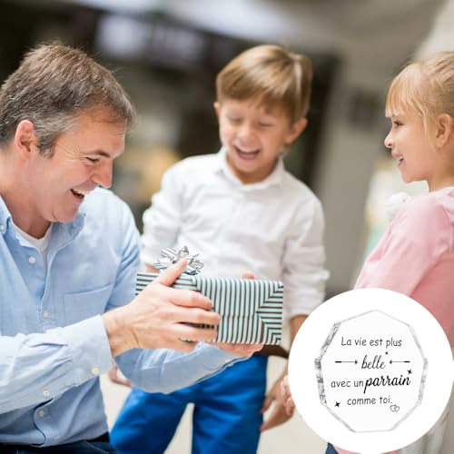 Ornement Acrylique Personnalisé - Cadeau Parrain et Marraine Idéal pour Noël, Baptême ou Demande – vue 5