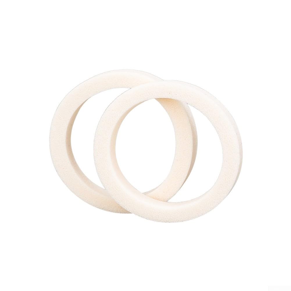 2 pcs for Bike Fork Sponge Foam Rings Oil Seal for Fork Suspension Maintenance, Inside Diameter 30mm/32mm/34mm/35mm/36mm/38mm/40mm, White(35mm)