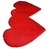 Tapis en forme de cœur rouge : les coussinets de tapis offrent une épaisseur et un amorti supplémentaires à votre tapis et protègent le sol des rayures et des dommages, tapis tendance