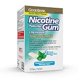 GoodSense Nicotine Polacrilex Gum 2mg, Mint Flavor, 110-count, Stop Smoking Aid, GoodSense Smoking Cessation Products