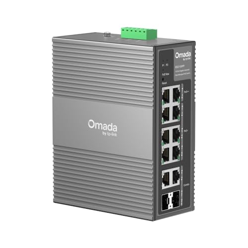 TP Link Omada IES210GPP V1.6 Commutateur industriel Géré 6 x 101001000 PoE+ + 2 x 101001000 PoE++ + 2 x combo 1001000 SFPRJ 45 Montage sur rail DIN fixation murale PoE++... - vue 2