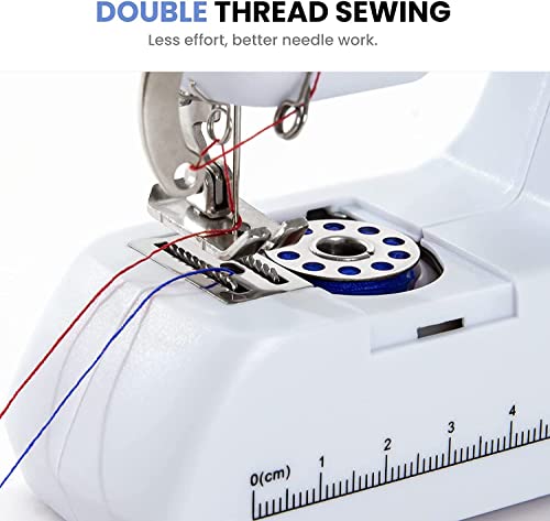 YY YITIKA YKZZLDX6992338777386 met dubbele inrijging draagbare elektrische mini-naaimachine voor beginners eenvoudig te gebruiken voor beginners geschikt voor gordijnen stoffen speelgoed - Image 4