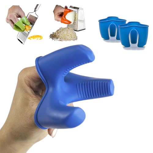 Ready Grips Silicone Finger Guard Protector for Grating Cheese & Vegetables with Mandolin Slicer, Kitchen Accessories, 2 Pack