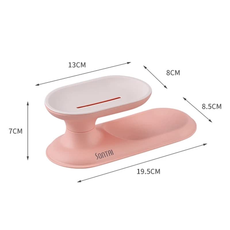 Porte-savon double avec drainage rapide et support amovible - 5