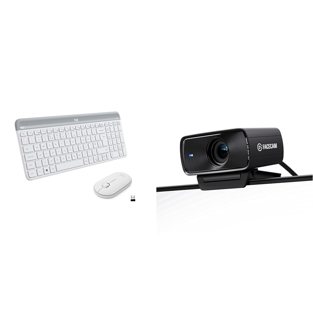 Logitech MK470 Combo Teclado & Elgato Facecam MK.2 – Webcam prémium