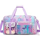 HTgroce Bolsa de Ballet Niña Sirena – Mochila de Danza con Compartimento para Zapatos – Bolsa de Piscina para Natación y Gimnasia Rítmica