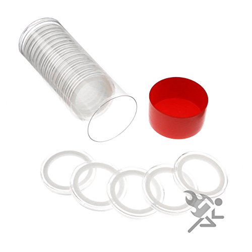 Contenedor Air-Tite para monedas y cápsulas de anillo blanco 32mm miniatura 1