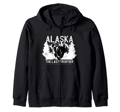 Alaska The Last Frontier Grizzly Bear Nature - Regalo para exteriores Sudadera con Capucha