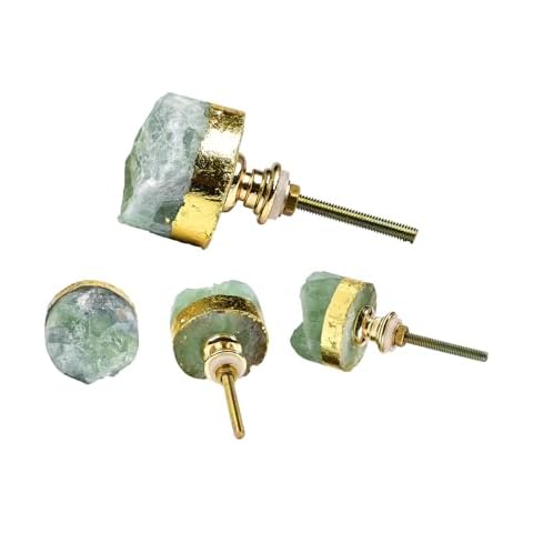 AMOYSTONE Green Fluorite Cabinet Knobs Cover
