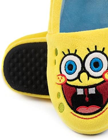 SpongeBob SquarePants Kids Slippers Character Yellow House Sliders 2.5 US | Image 5