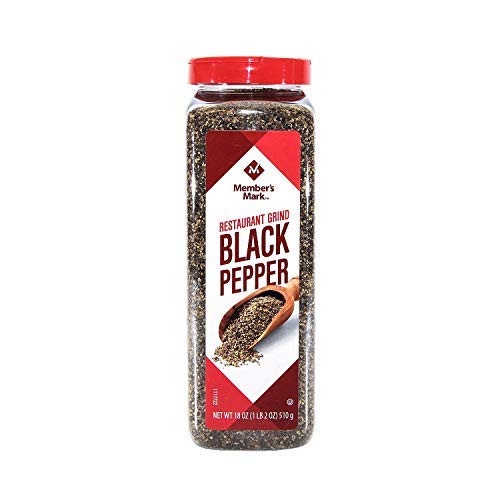 Member's Mark Restaurant Coarse Grind Black Pepper, 18 Ounces-SET OF 4