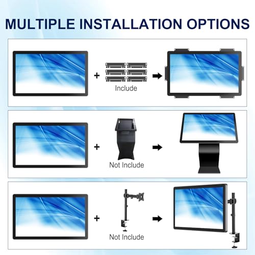 Image of Industrial Touch Display, 27 Inch FHD Capacitive Open Frame Touch Display, Large Touch Monitor with HD-MI VGA Ports for Retail Self-Service